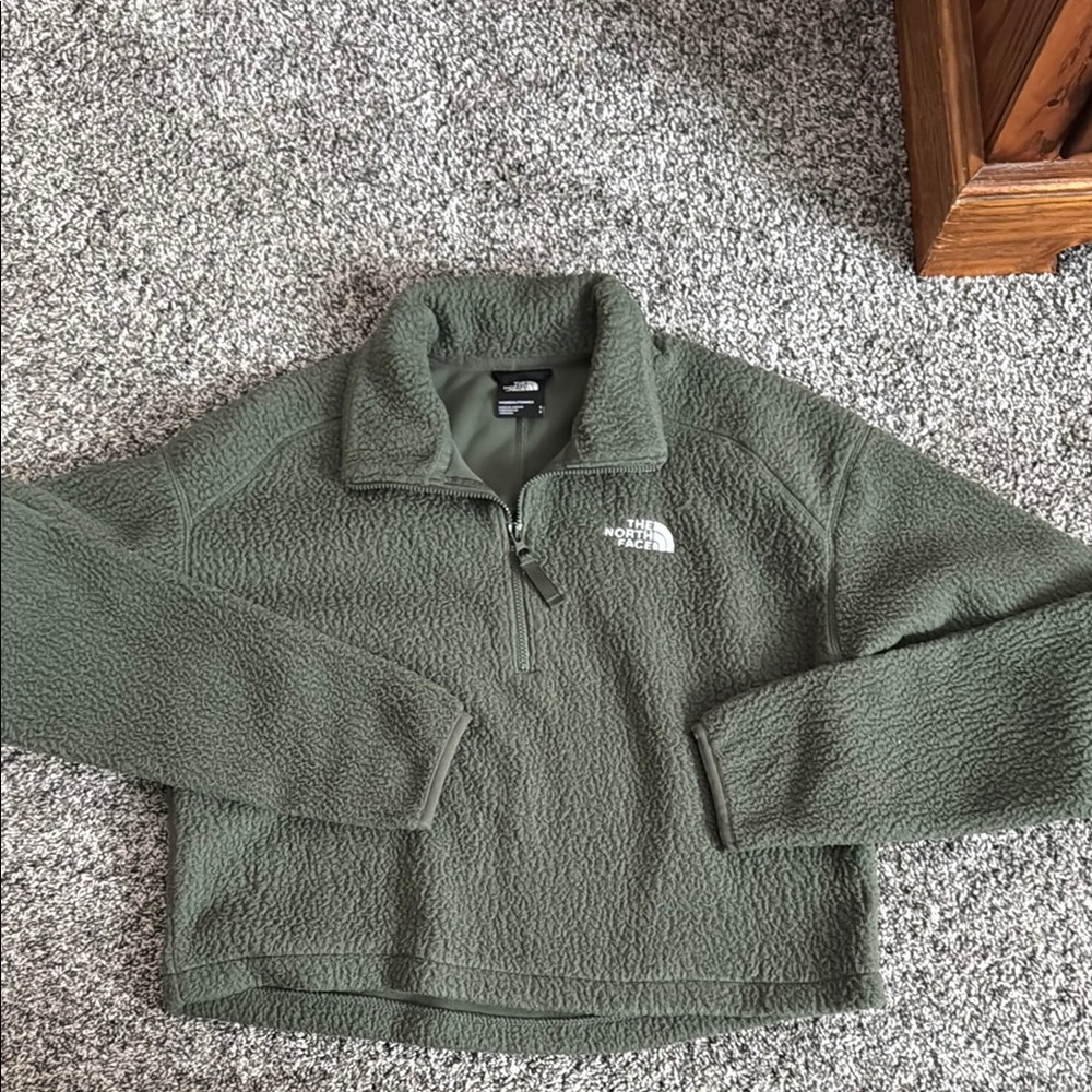 The North Face Olive Green Women's Fleece Top